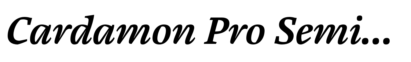 Cardamon Pro Semibold Italic